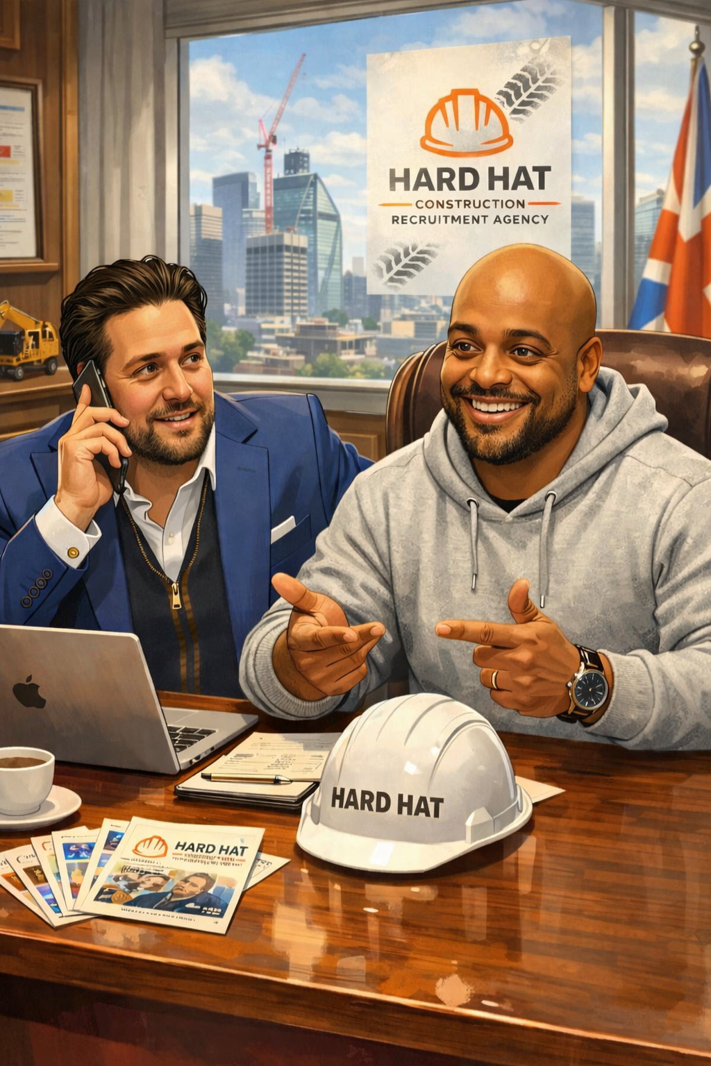 Robert and Andrew, founders of Hard Hat Recruitment Agency